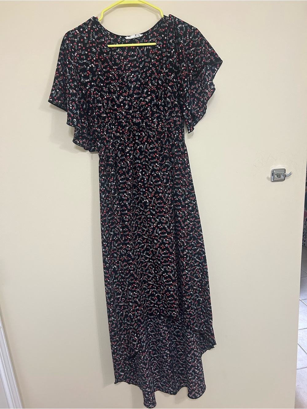 Floral hi-low dress